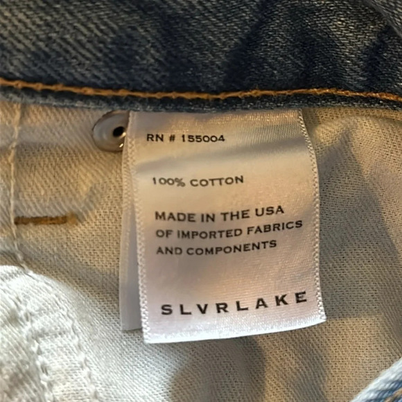 SLVRLAKE 26 denim jeans 13 1/5” waist 11” rise 29” inseam great pre owned cond - Picture 4 of 7
